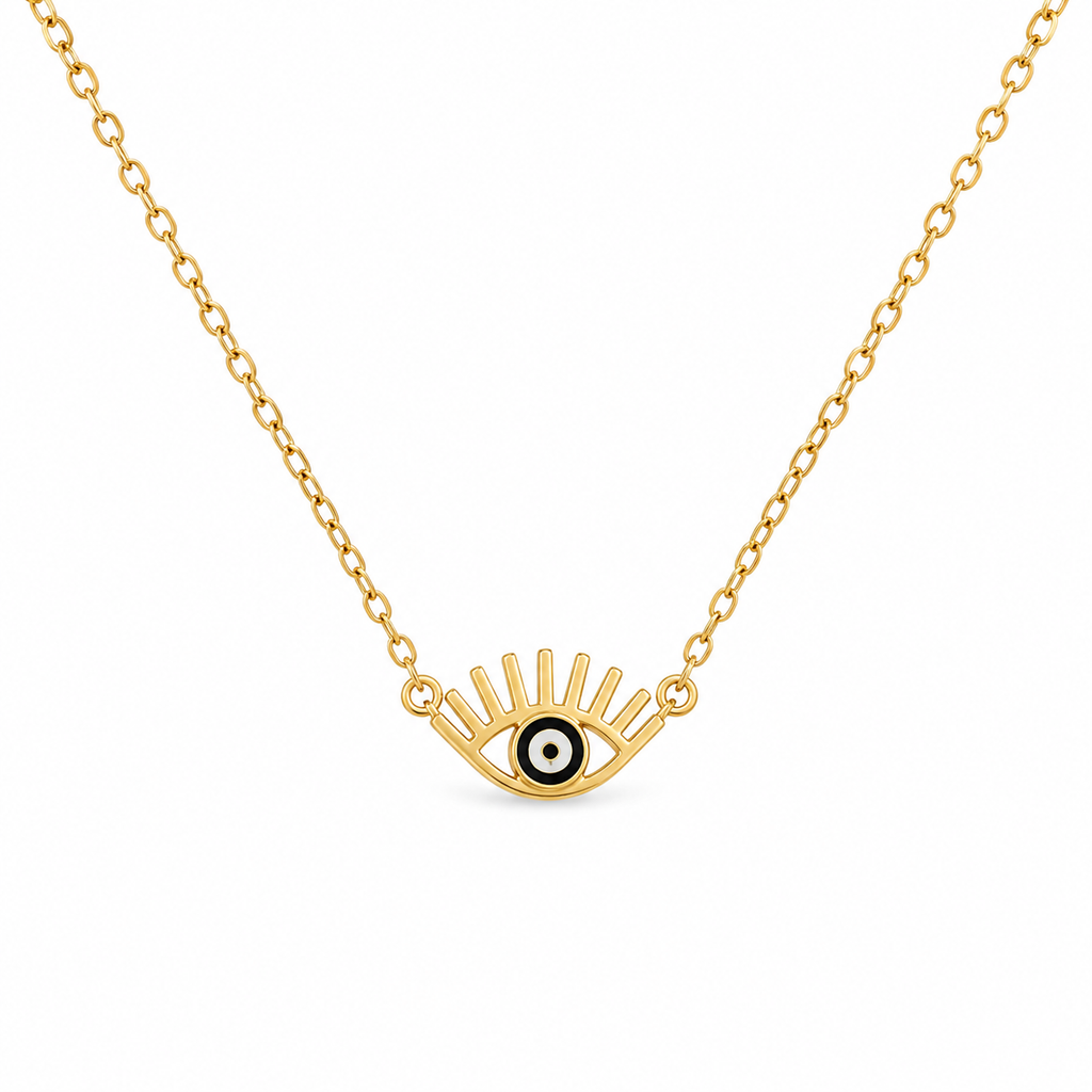 Black Dot Evil Eye Pendant