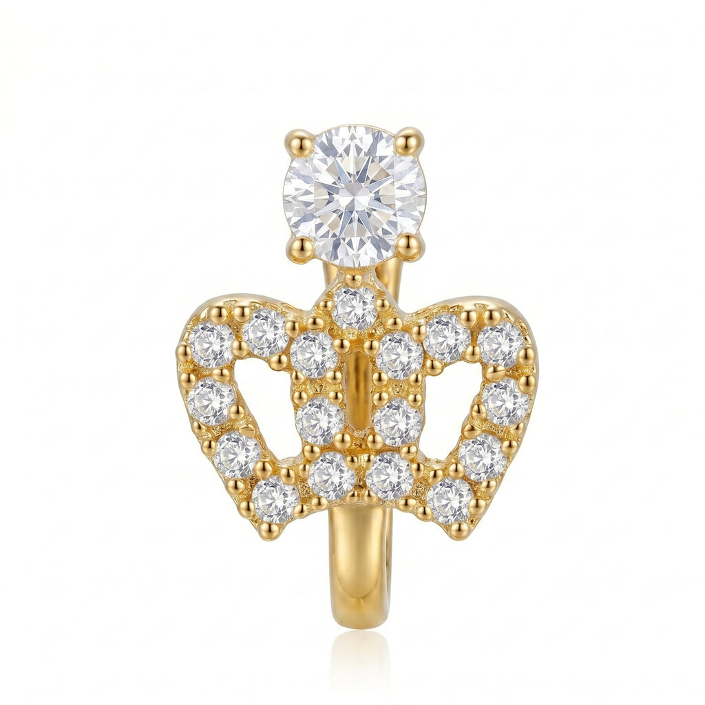 Studded Crown Nose Pin