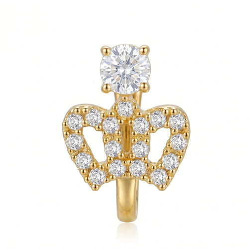 Studded Crown Nose Pin