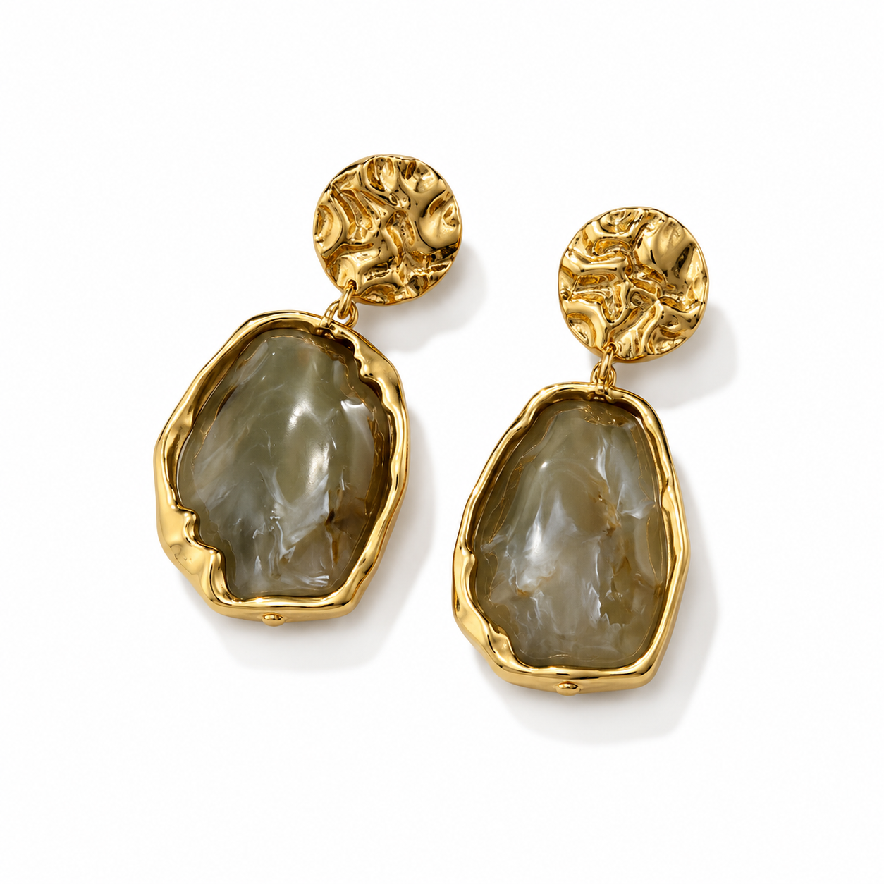 Stone Drops Earrings