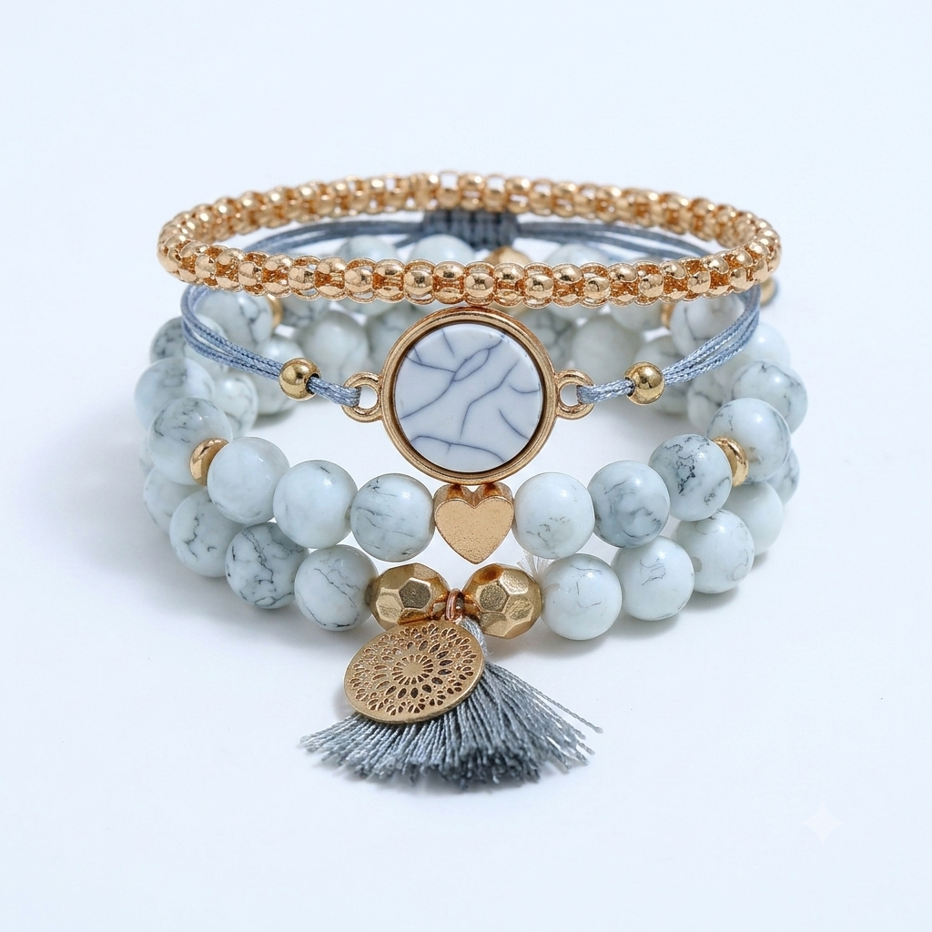 Boho Bracelet Stack (Set of 4)