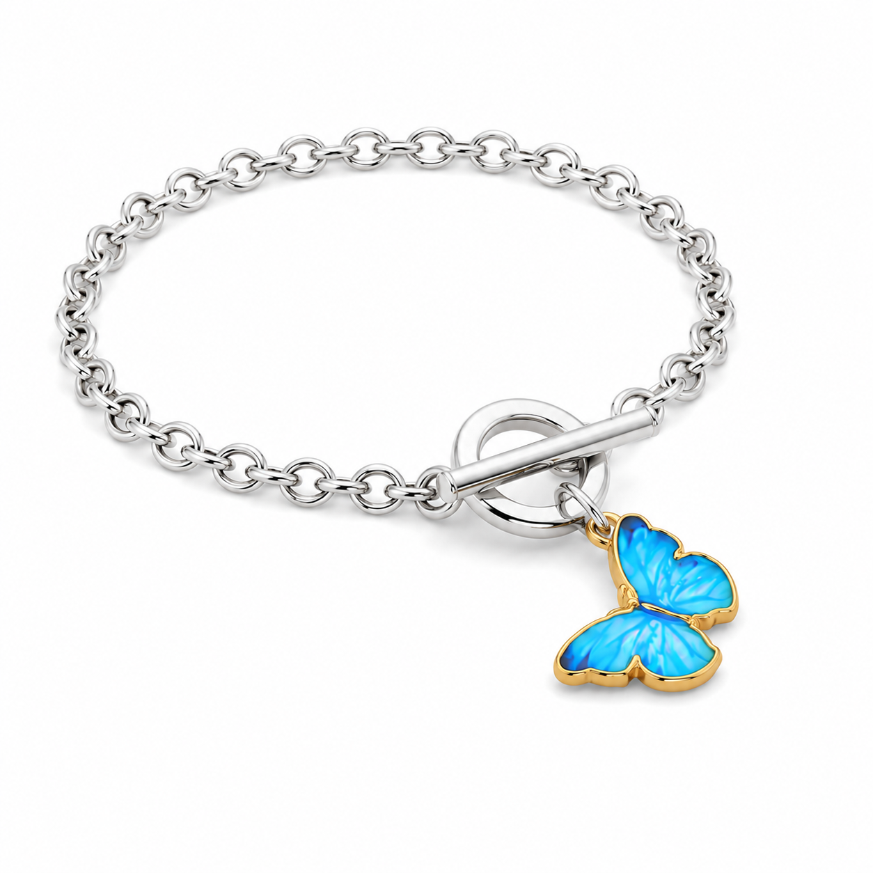 Baby Blue Butterfly Bracelet