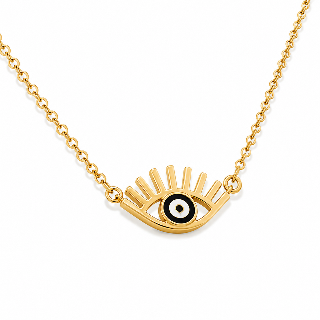 Black Dot Evil Eye Pendant