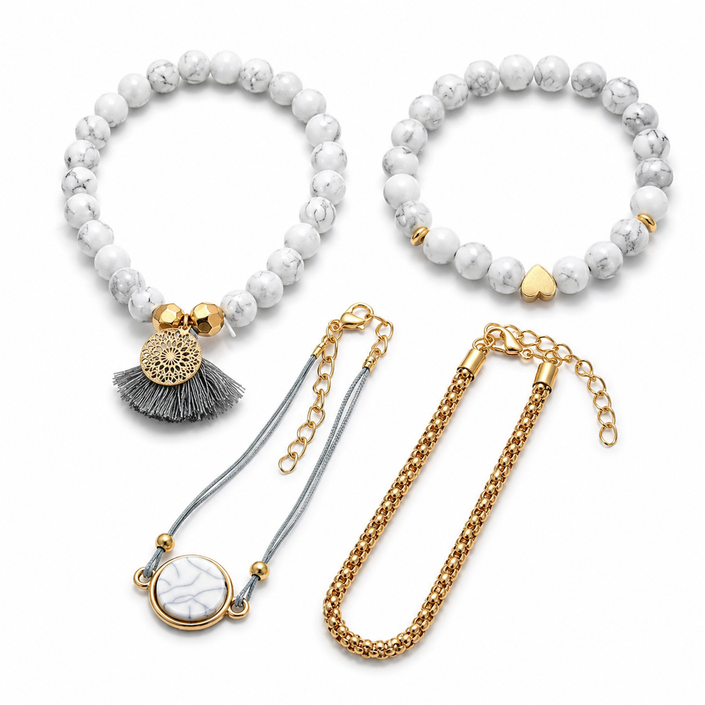 Boho Bracelet Stack (Set of 4)