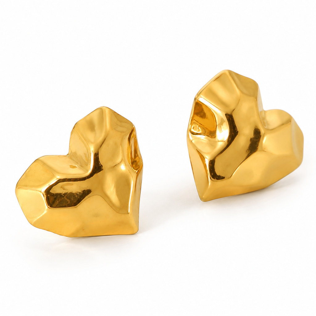 Heart Drip Studs