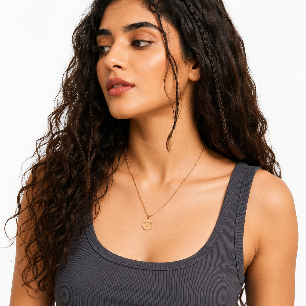 Inhale Exhale Tag Pendant