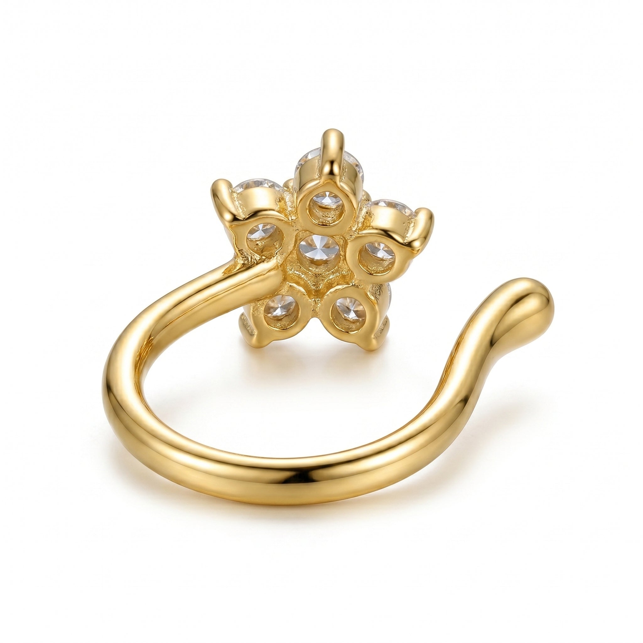 Flower Kiss Nose Pin
