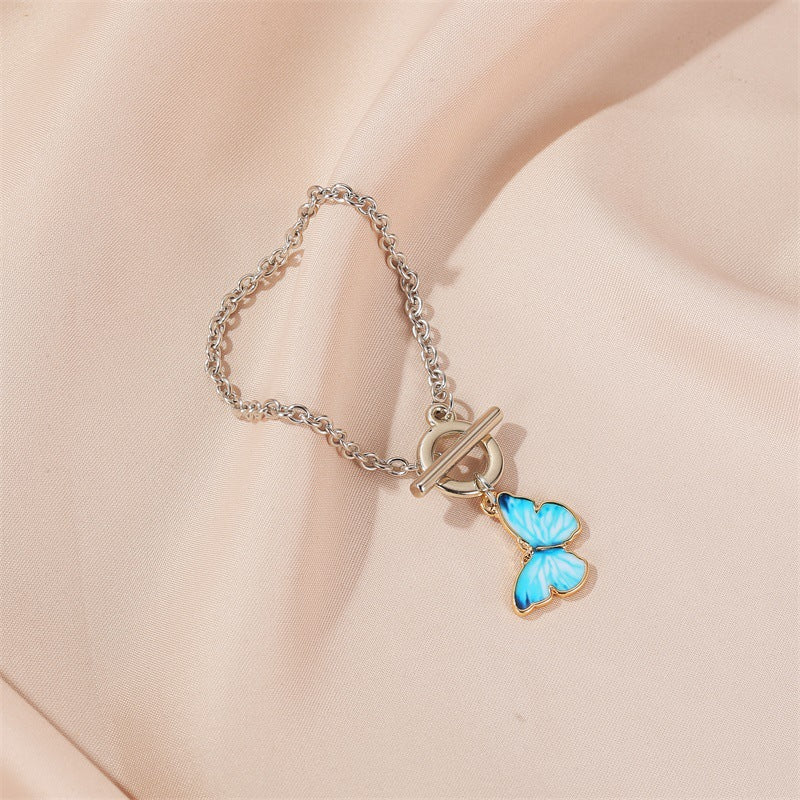 Baby Blue Butterfly Bracelet