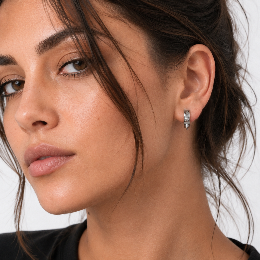 Spike Armor Hoops - Silver