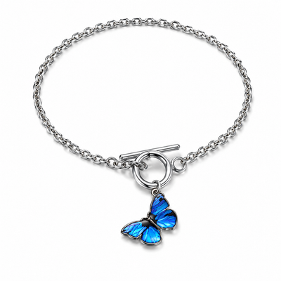 Cobalt Blue Butterfly Bracelet