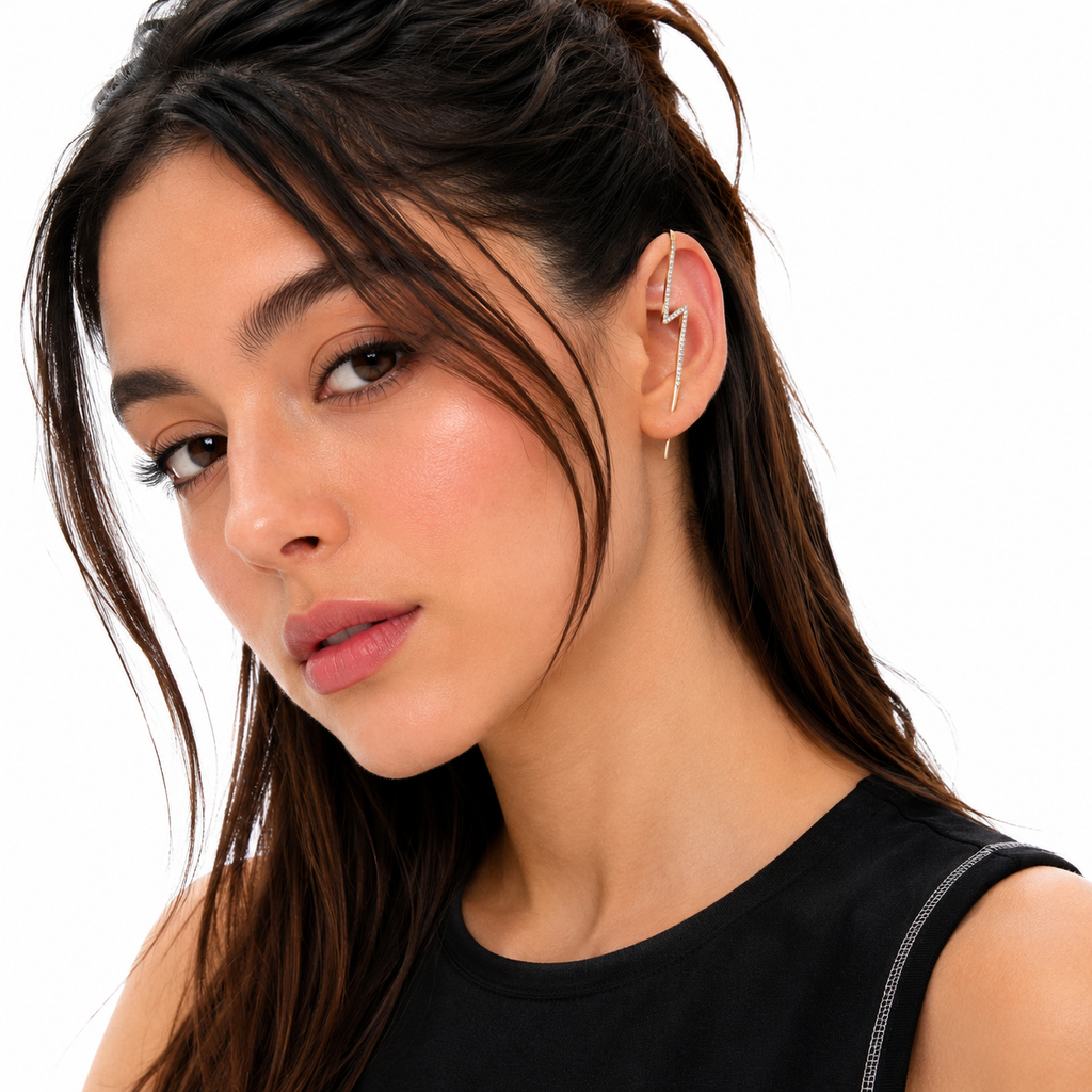 Icon Bolt Ear Cuff