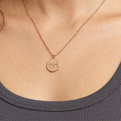Inhale Exhale Tag Pendant