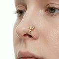 Flower Kiss Nose Pin