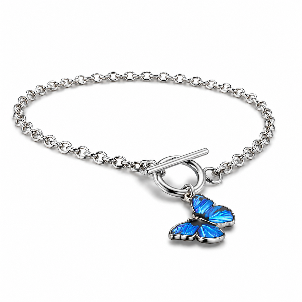 Cobalt Blue Butterfly Bracelet