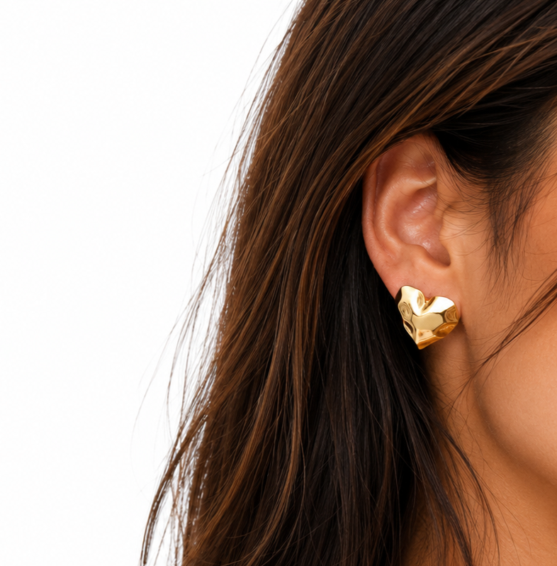 Heart Drip Studs