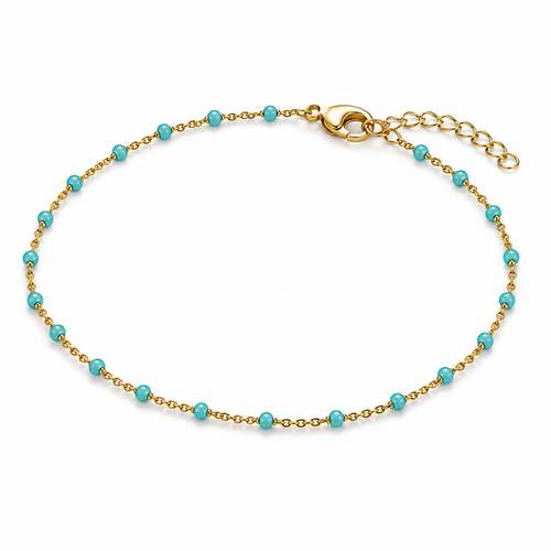 Cyan Chain Anklet