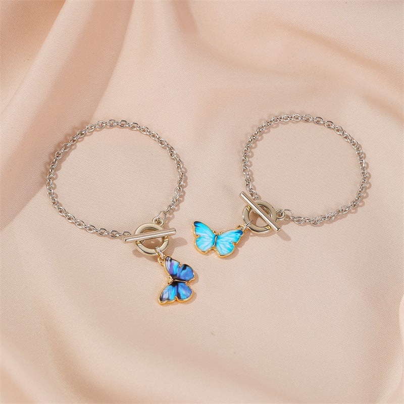 Baby Blue Butterfly Bracelet