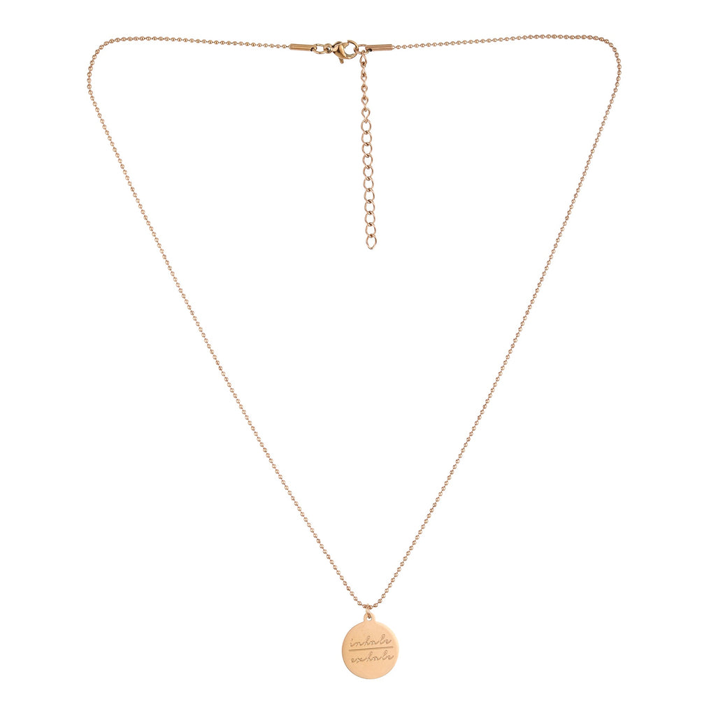 Inhale Exhale Tag Pendant