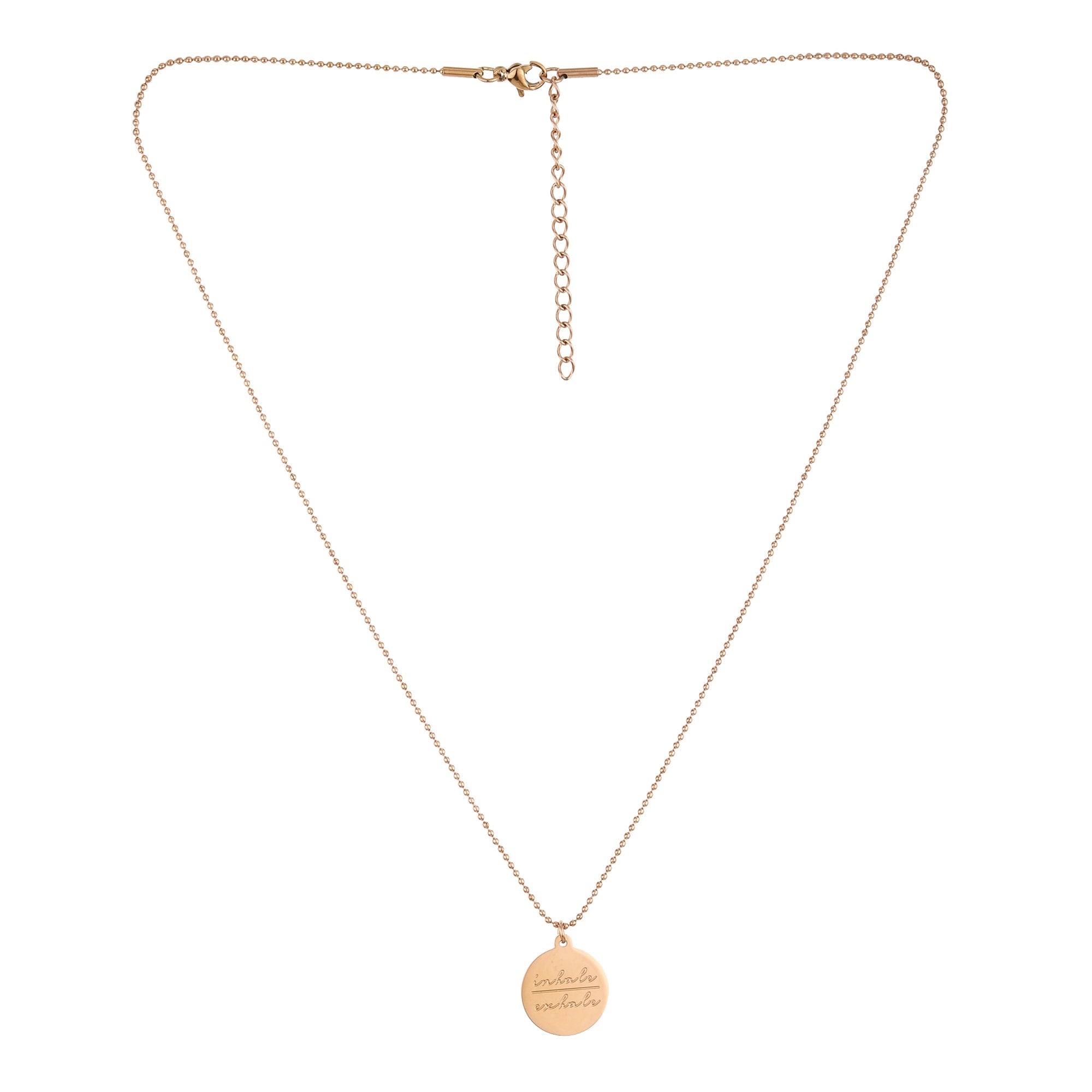 Inhale Exhale Tag Pendant