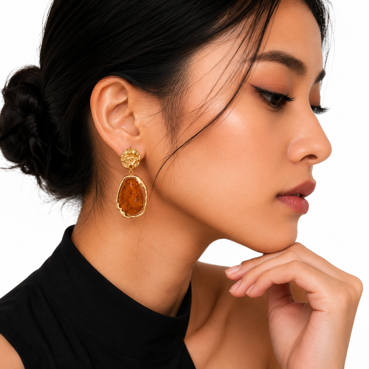 Stone Drops Earrings