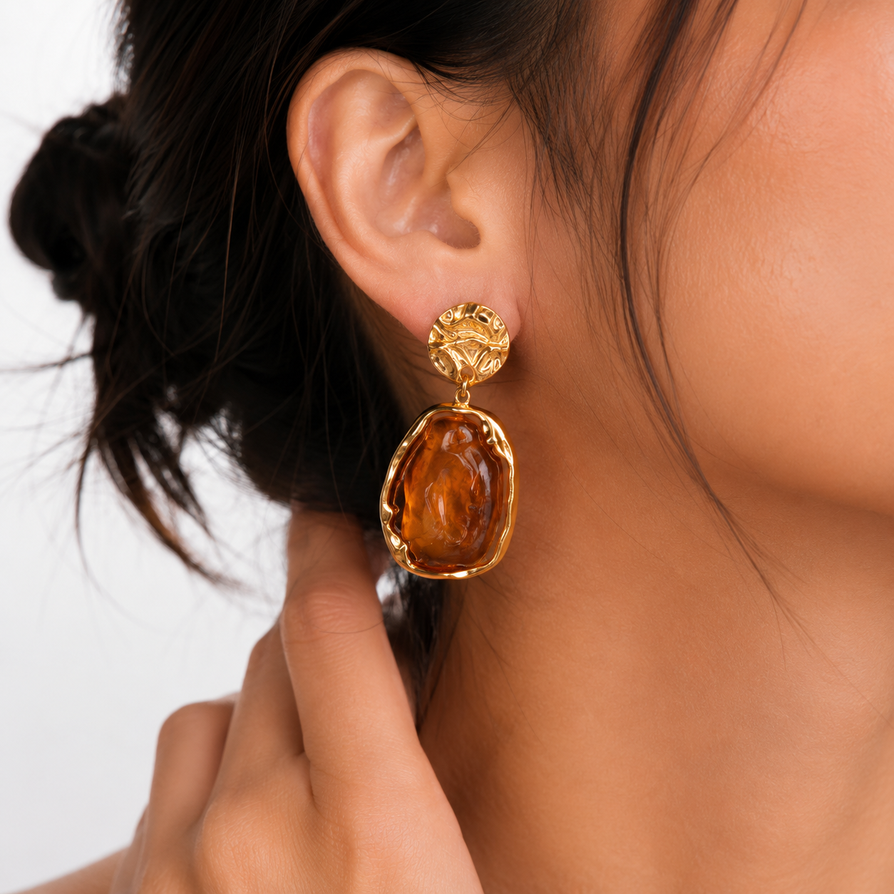 Stone Drops Earrings